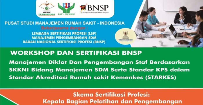 pelatihan bnsp sdm sertifikasi pelayanan staf administrasi