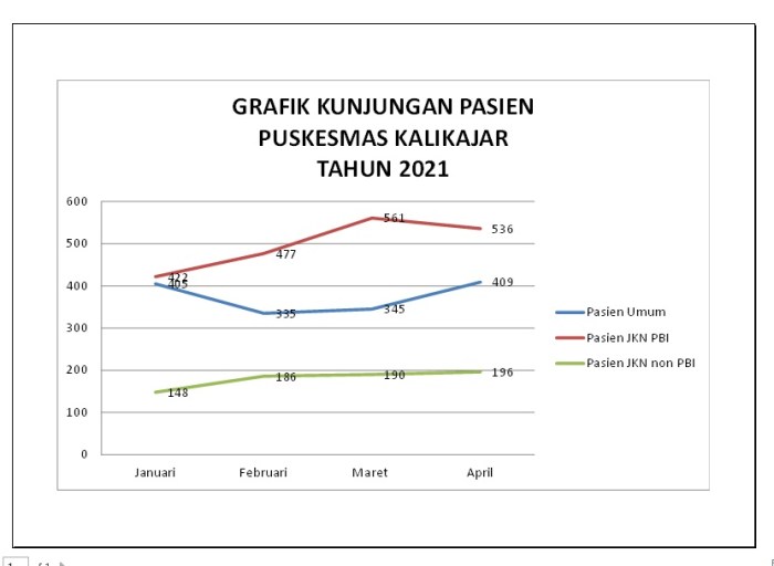 kunjungan pasien grafik puskesmas