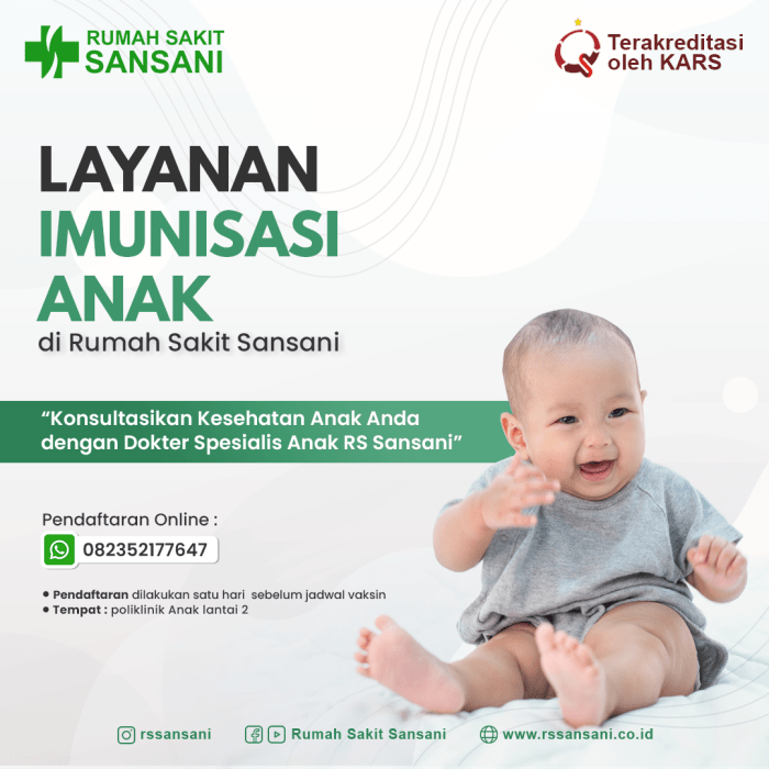 Layanan imunisasi rumah sakit terdekat