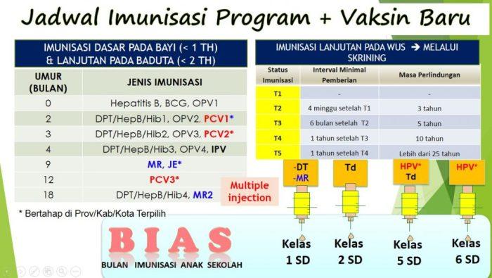Dewasa jadwal imunisasi vaksinasi papdi pentingkah Jadwal imunisasi dewasa di puskesmas