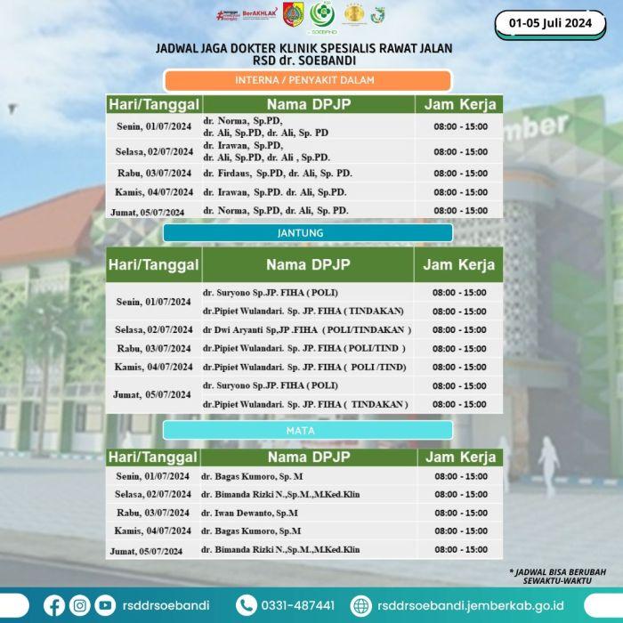 Jadwal Dokter | RSD dr. Soebandi Jember Jadwal Dokter Bedah Tulang (Orthopedi) RS Khusus Ibu dan Anak Sadewa