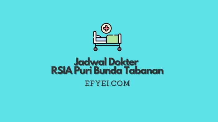 Jadwal Dokter Akupunktur Medik RS Ibu dan Anak Puri Bunda