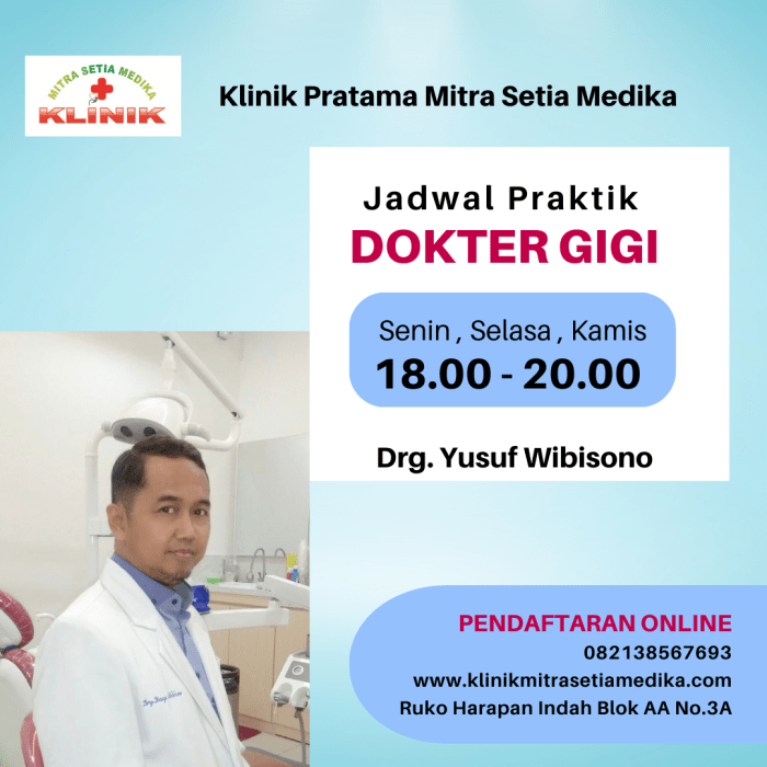 JADWAL PRAKTEK DOKTER – KLINIK MITRA SETIA MEDIKA Jadwal Dokter Akupunktur Medik Klinik Tirta Medical Center