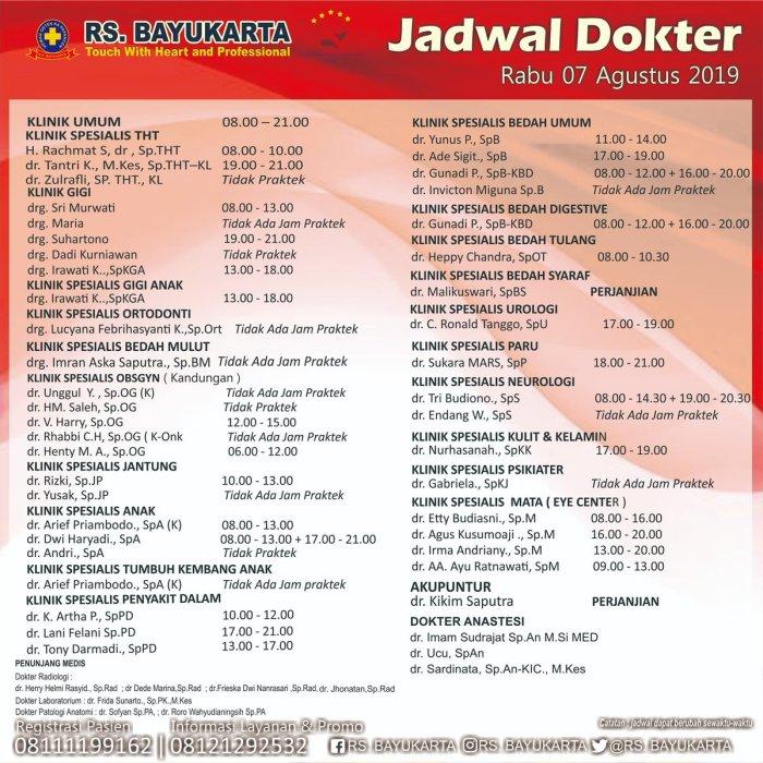 Jadwal Dokter Akupunktur Medik RS Bethesda