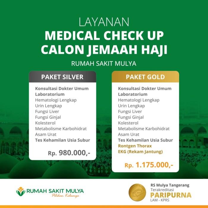 MCU atau Medical Check Up Haji Umroh? penting untuk diketahui oleh ... Jadwal Dokter Medical Check Up (MCU) RS Hermina Makassar