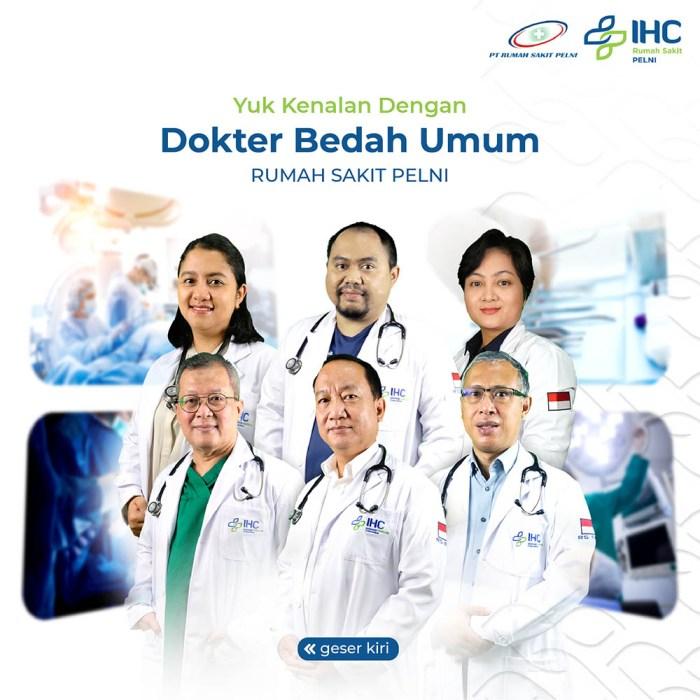 Jadwal Dokter Bedah Umum RS Pro-Estetik