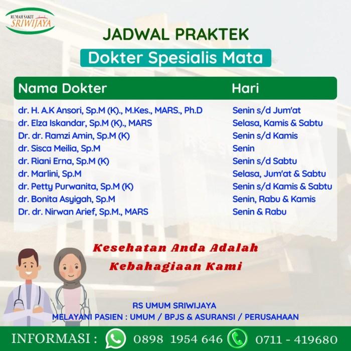 Jadwal Dokter Bayukarta - Homecare24 Jadwal Dokter Mata RS Pertamina Plaju