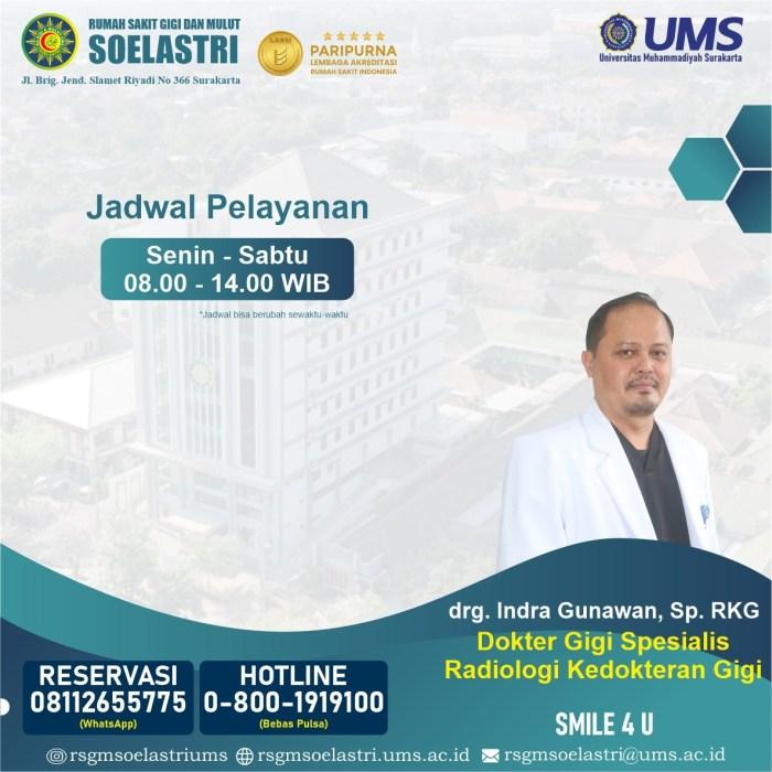Jadwal Dokter Gigi dan Mulut RSUD Goeteng Tarunadibrata Purbalingga