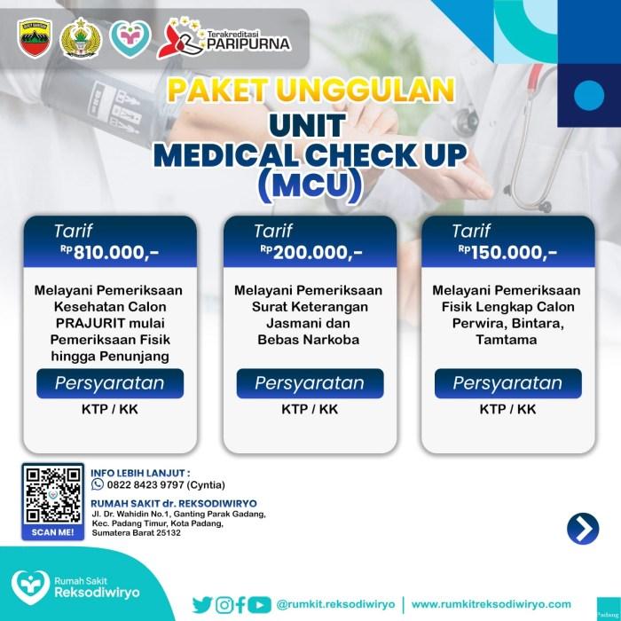 Jadwal Dokter Medical Check Up (MCU) RS Jinjit