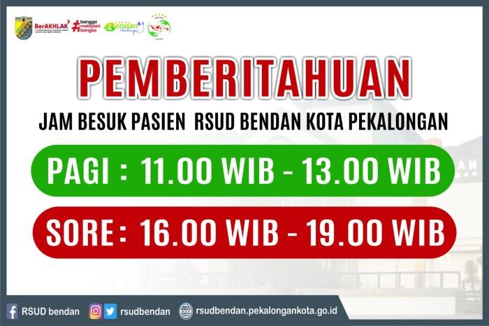 Jadwal Dokter Bedah Mulut RSUD Bendan Pekalongan