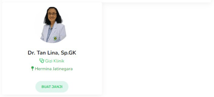 Jadwal Dokter Gizi Klinik RS Bhayangkara Denpasar