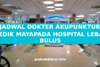 JADWAL DOKTER AKUPUNKTUR MEDIK MAYAPADA HOSPITAL LEBAK BULUS