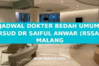 JADWAL DOKTER BEDAH UMUM RSUD DR SAIFUL ANWAR (RSSA) MALANG