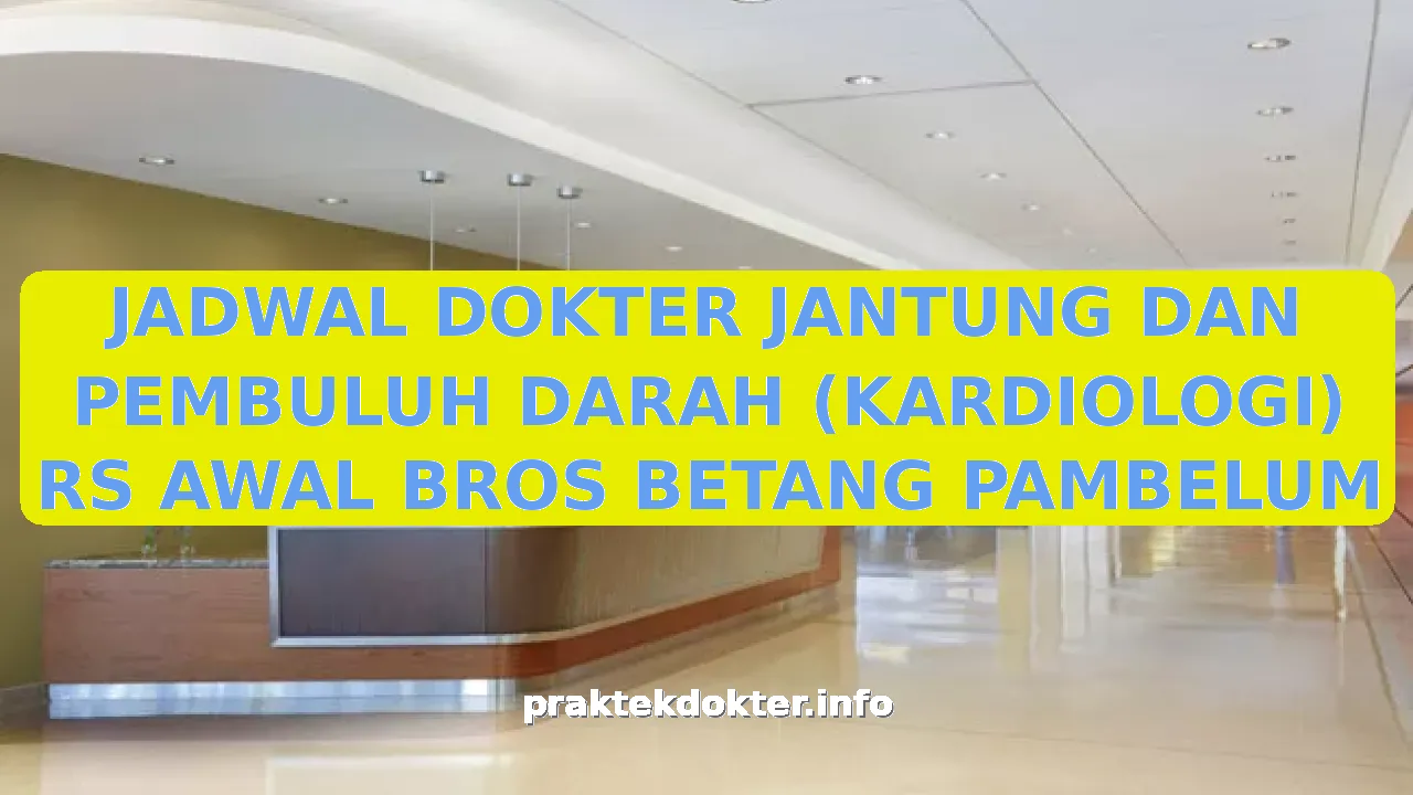 JADWAL DOKTER JANTUNG DAN PEMBULUH DARAH (KARDIOLOGI) RS AWAL BROS BETANG PAMBELUM