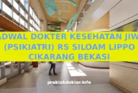 JADWAL DOKTER KESEHATAN JIWA (PSIKIATRI) RS SILOAM LIPPO CIKARANG BEKASI JADWAL DOKTER KESEHATAN JIWA (PSIKIATRI) RS SILOAM LIPPO CIKARANG BEKASI