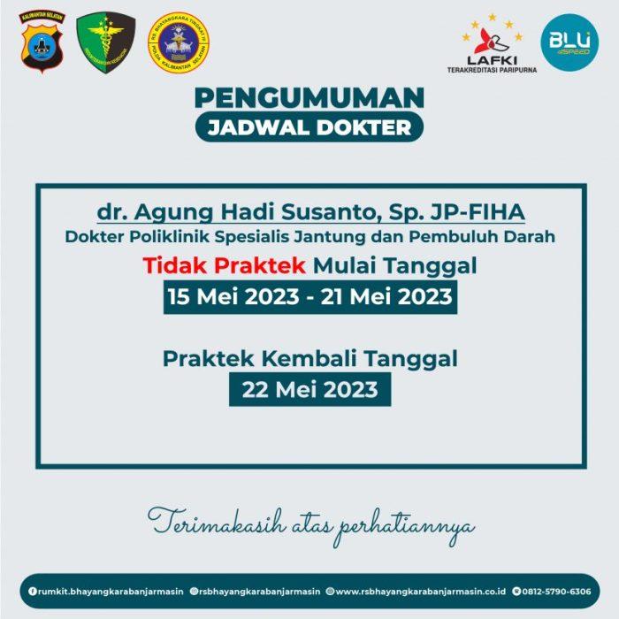 Pengumuman Jadwal Praktek Dokter Spesialis Jantung dan Pembuluh Darah ... Jadwal Dokter Jantung dan Pembuluh Darah (Kardiologi) RS Umum Bintang Amin Husada