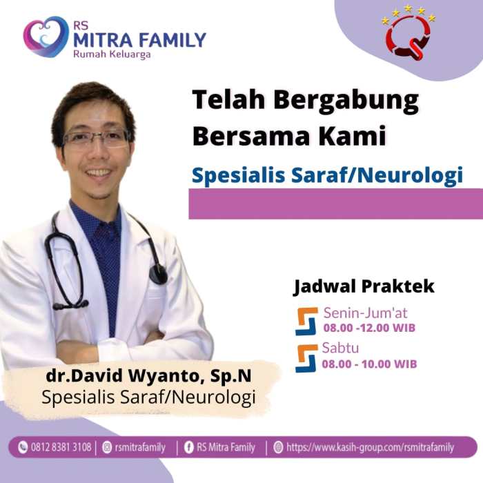 Telah Bergabung Dokter Spesialis Saraf/Neurologi - Kasih Group Jadwal Dokter Saraf (Neurologi) RS Graha Asih